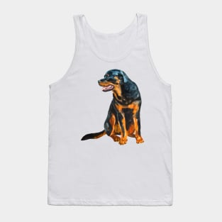 rottweiler portrait Tank Top